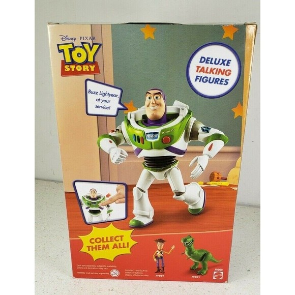 Toy Story Talking Buzz Lightyear Action Figure Mattel Disney Pixar New Sealed - Picture 8 of 9